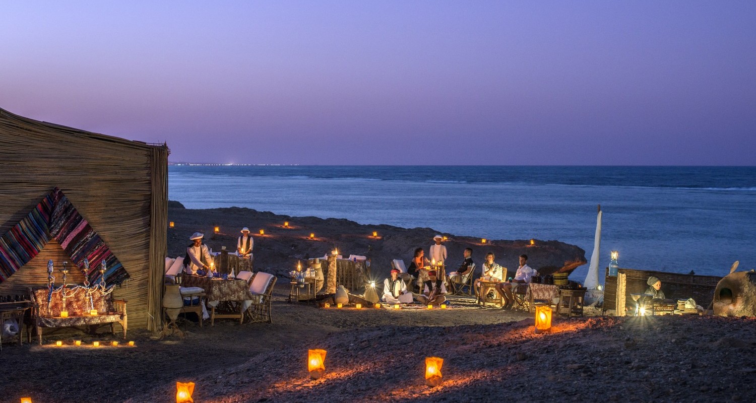 Baraka Restaurant view at night
